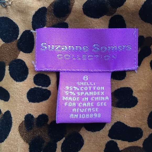 Suzanne Somers Collection vintage? Leopard print skirt suit pink lining … - Picture 13 of 15